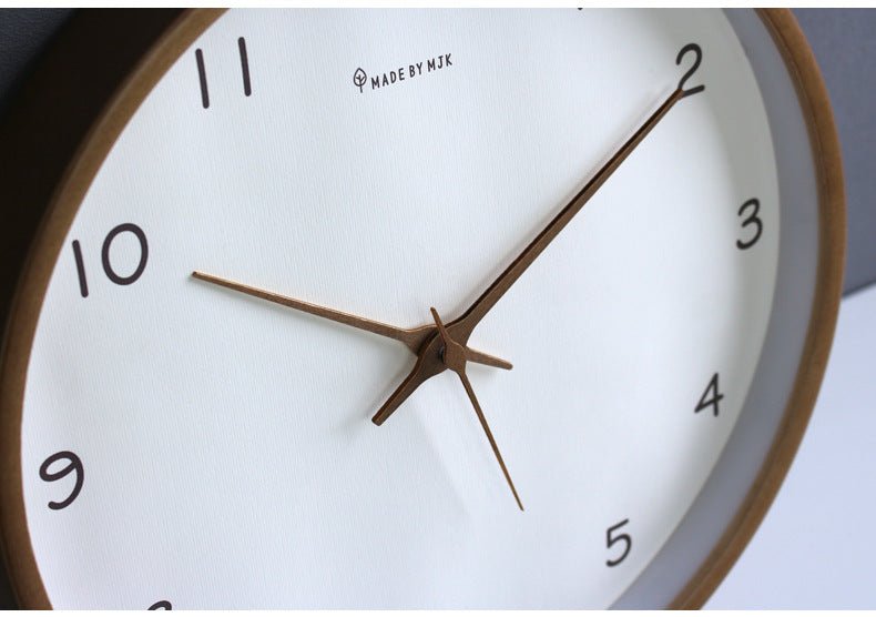 Silent Solid Wood Analog Wall Clock