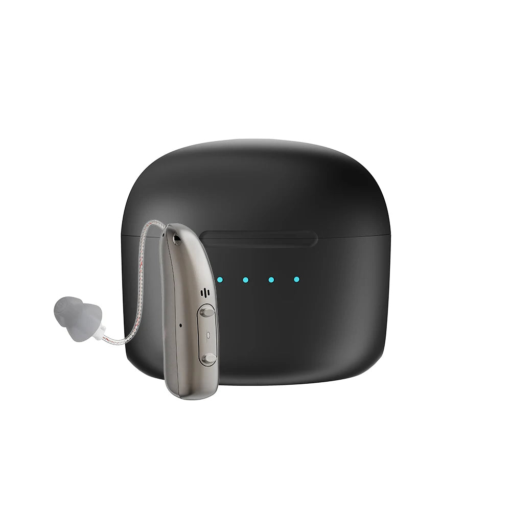 Bluetooth Rechargeable Hearing Aids with Noise Reduction