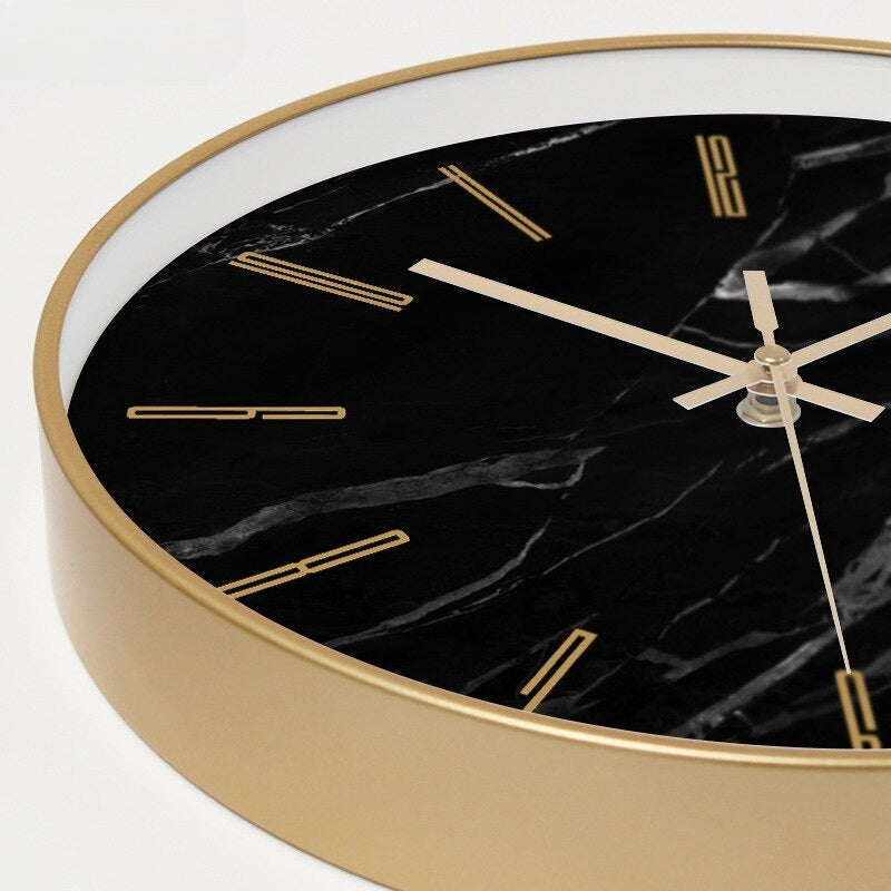 Luxury Marble Wall Clock with Silent Mechanism