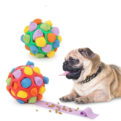 SnuffleMaster Interactive Dog Treat Ball – Foraging and Enrichment Toy