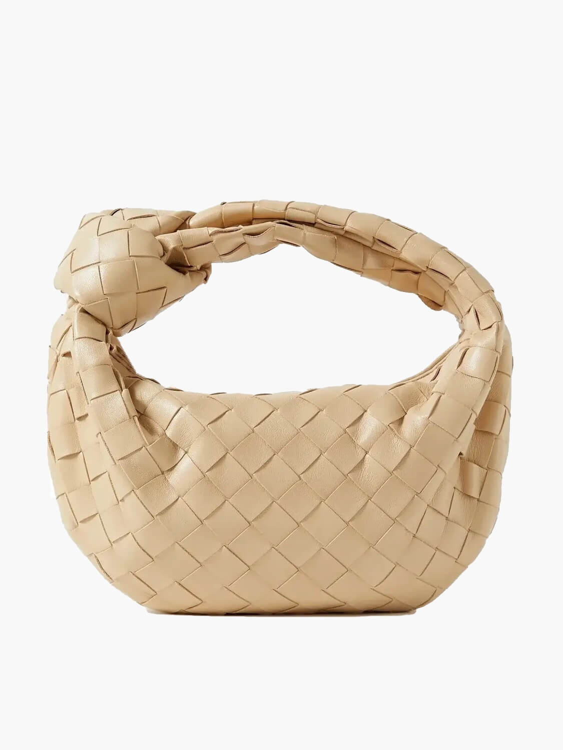 Vegan Leather Handbag Woven Shoulder Bag