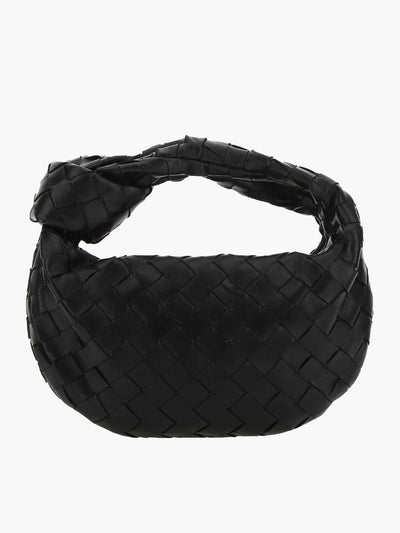 Vegan Leather Handbag Woven Shoulder Bag