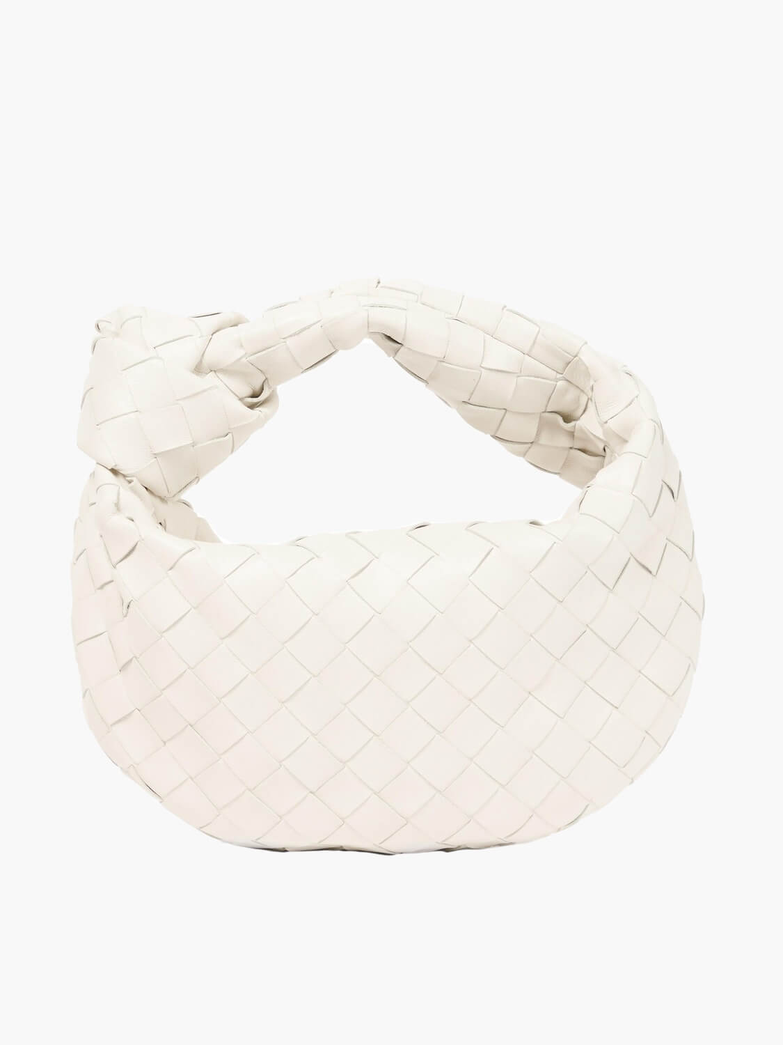 Vegan Leather Handbag Woven Shoulder Bag