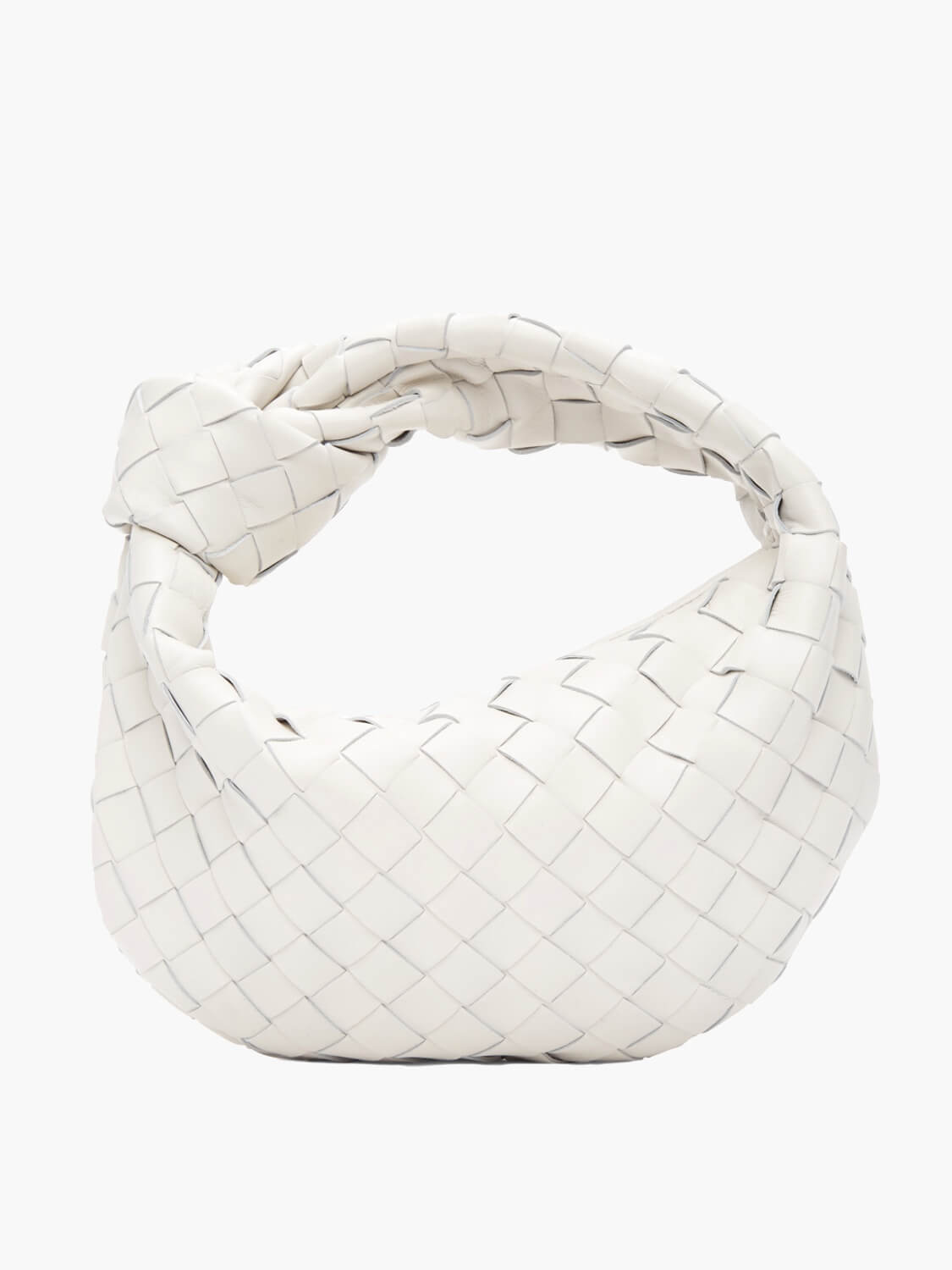 Vegan Leather Handbag Woven Shoulder Bag