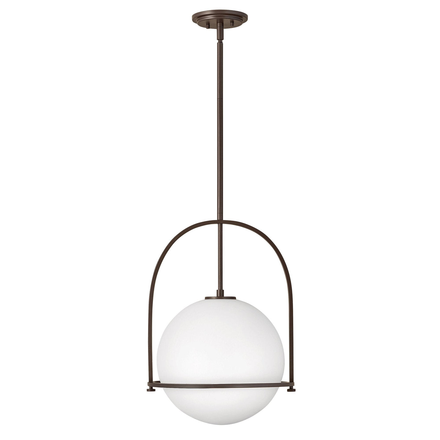 Etched Opal Glass Pendant Light – E26 Mount