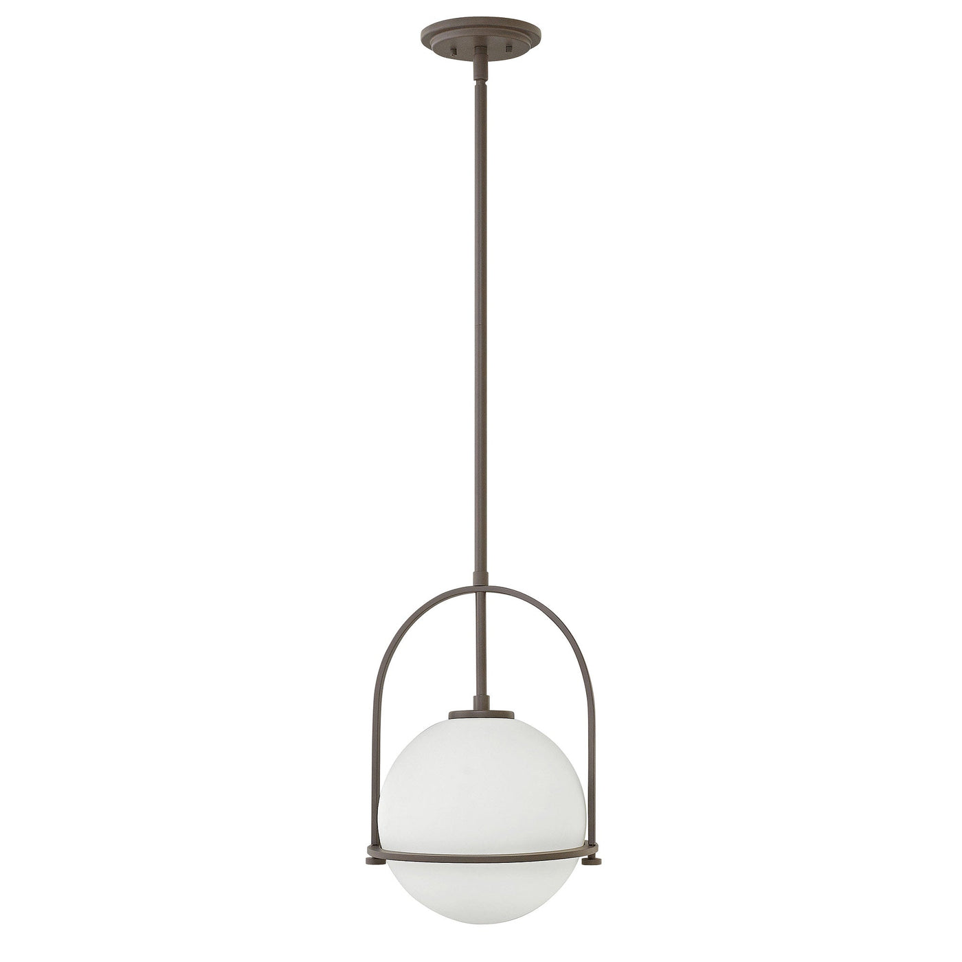 Etched Opal Glass Pendant Light – E26 Mount