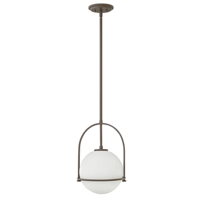 Etched Opal Glass Pendant Light – E26 Mount