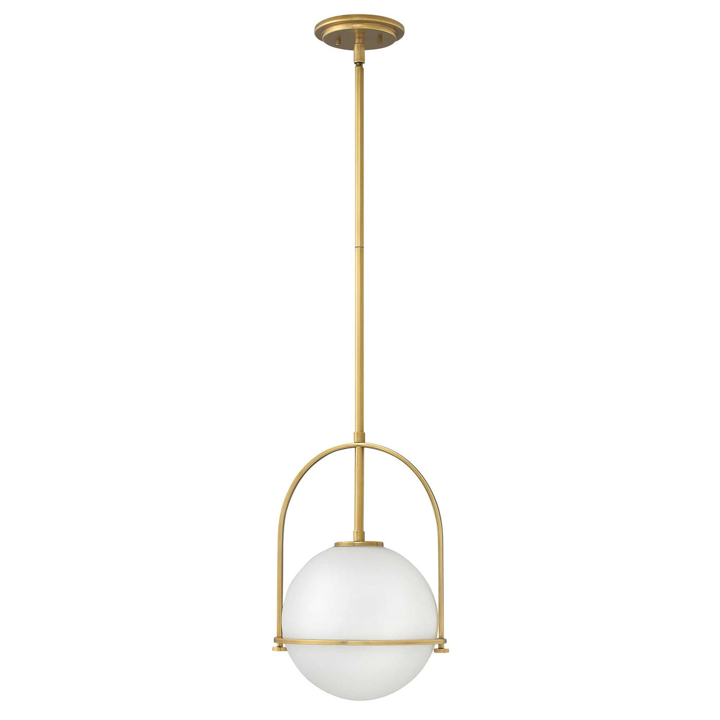 Etched Opal Glass Pendant Light – E26 Mount
