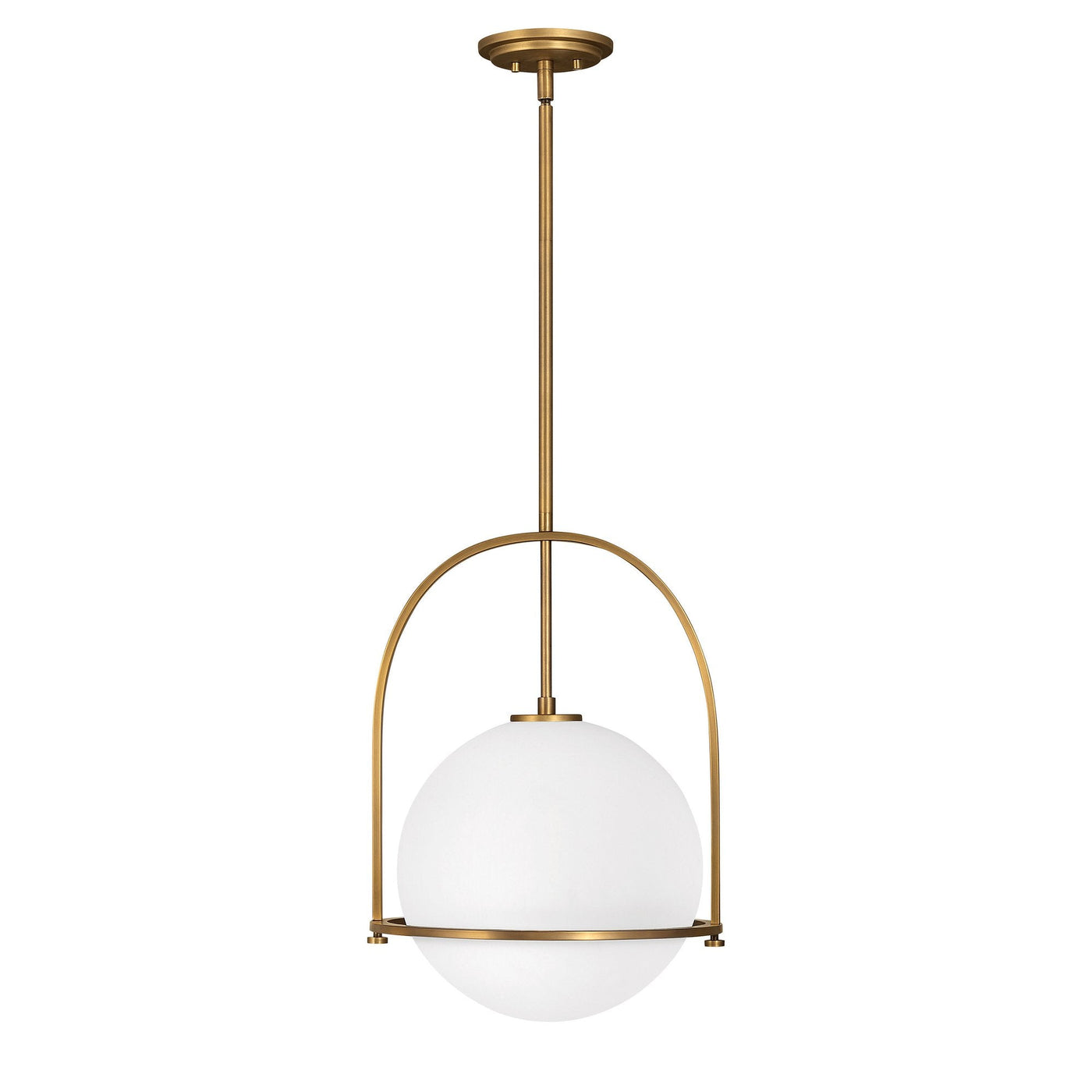 Etched Opal Glass Pendant Light – E26 Mount