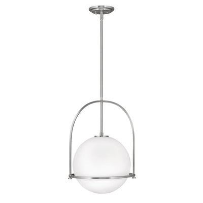 Etched Opal Glass Pendant Light – E26 Mount