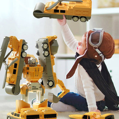 Magnetic Transforming Car Building Toy Set for Kids – STEM Learning