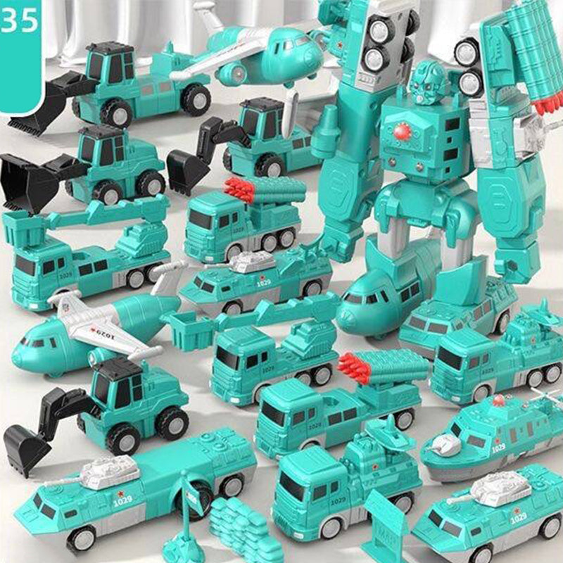 Magnetic Transforming Car Building Toy Set for Kids – STEM Learning
