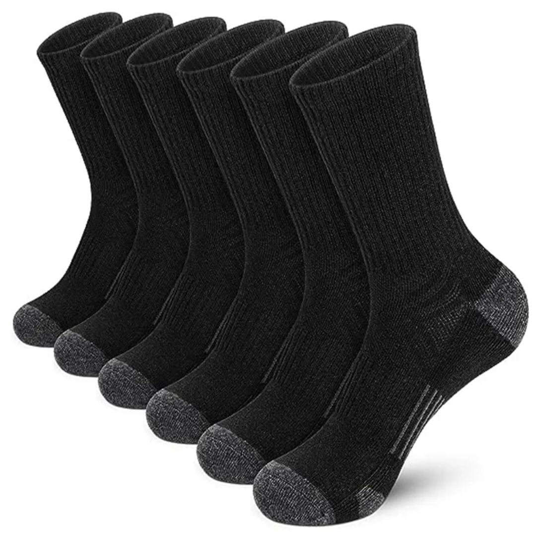 Comfortable Sports Socks 6-Pair Set for Training