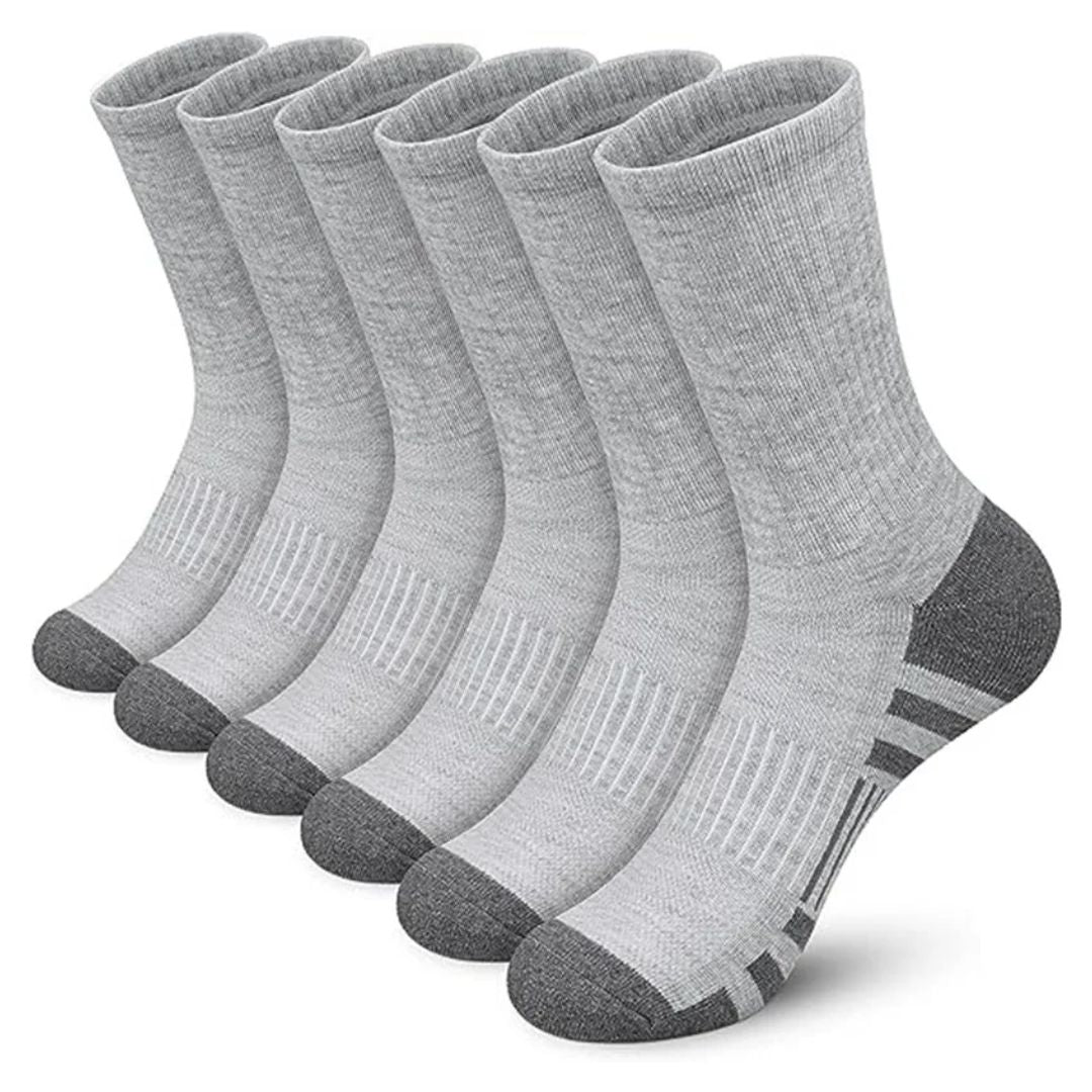 Comfortable Sports Socks 6-Pair Set for Training