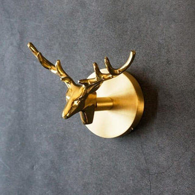Brass Animal Wall Hook Rack Gold Accents