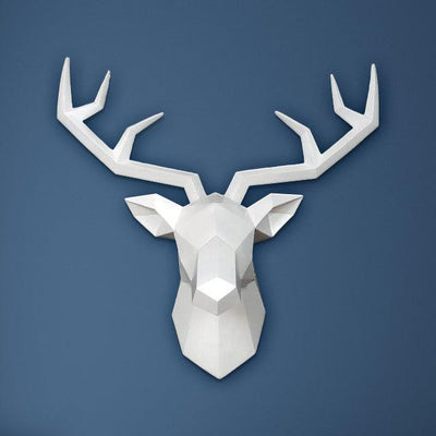 Large Nordic Deer Head 3D Wall Decor