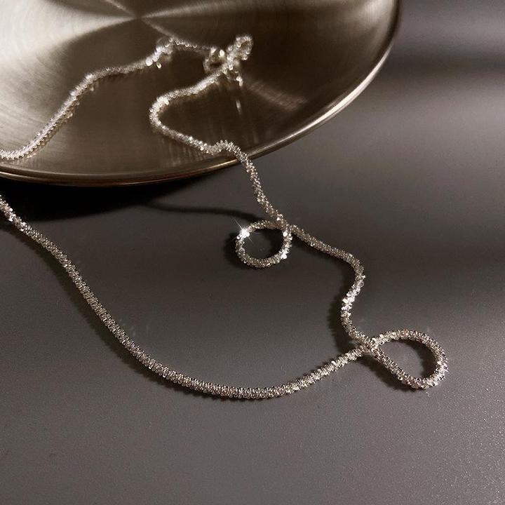 Starlight Set 925 Sterling Silver Minimalist Necklace Duo