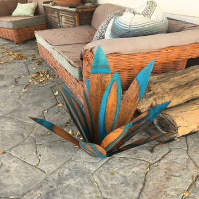 Handmade Agave Decorative Plant, Natural Polystone Design