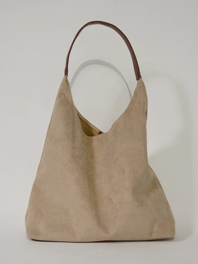Women’s Suede Shoulder Bag with Adjustable Strap