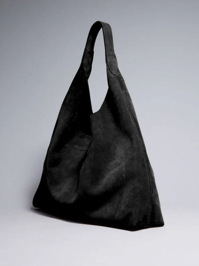 Women’s Suede Shoulder Bag with Adjustable Strap