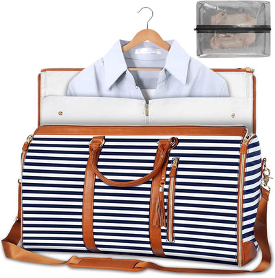 Foldable PU Leather Suit Storage Bag