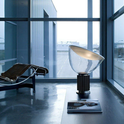 Taccia Style Table Lamp – Adjustable Glass Shade Light