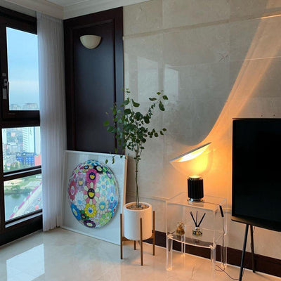 Taccia Style Table Lamp – Adjustable Glass Shade Light