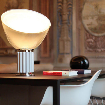 Taccia Style Table Lamp – Adjustable Glass Shade Light