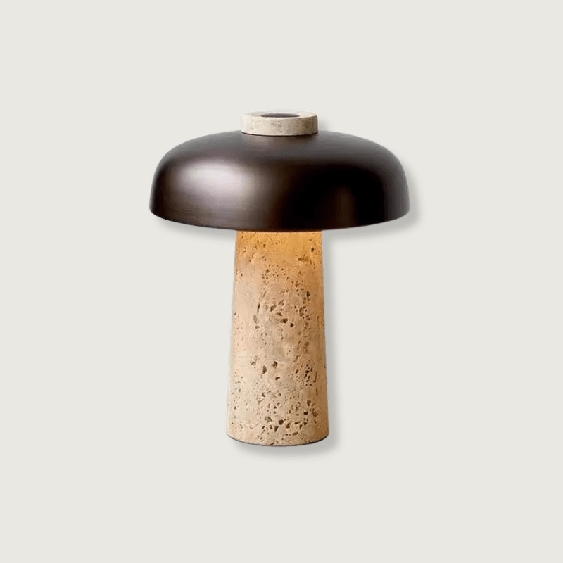 Travertine Stone Table Lamp with G9 Base