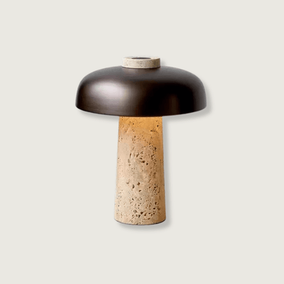 Travertine Stone Table Lamp with G9 Base