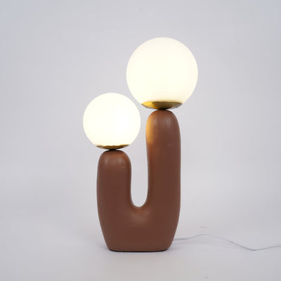 Modern Glass and Resin Table Lamp