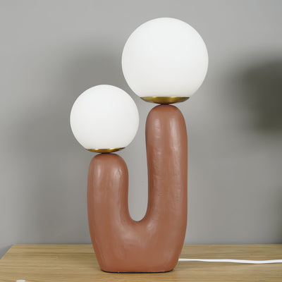 Modern Glass and Resin Table Lamp