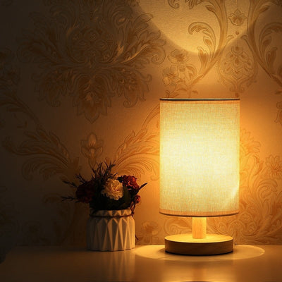 Scandinavian LED Desk Lamp – Solid Wood Design