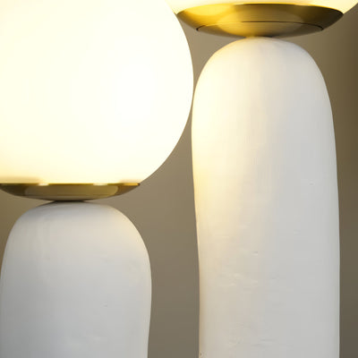 Modern Glass and Resin Table Lamp