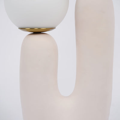 Modern Glass and Resin Table Lamp
