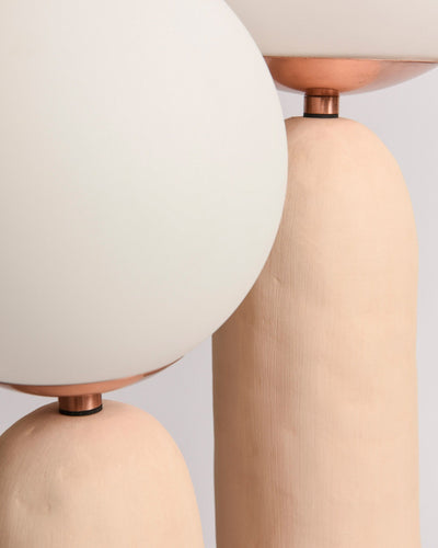 Modern Glass and Resin Table Lamp