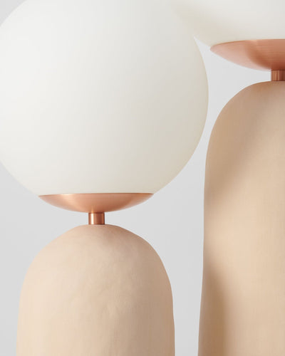 Modern Glass and Resin Table Lamp