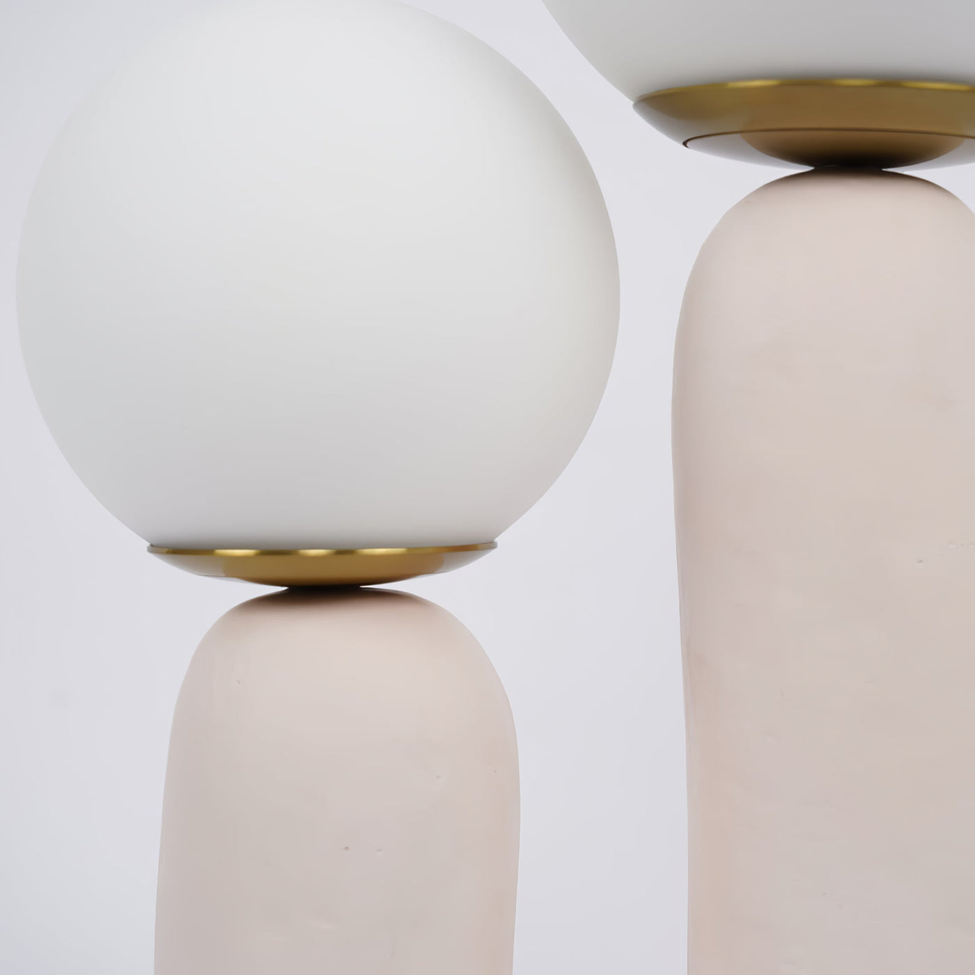 Modern Glass and Resin Table Lamp