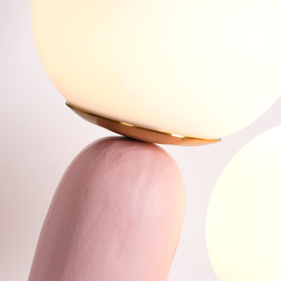 Modern Glass and Resin Table Lamp