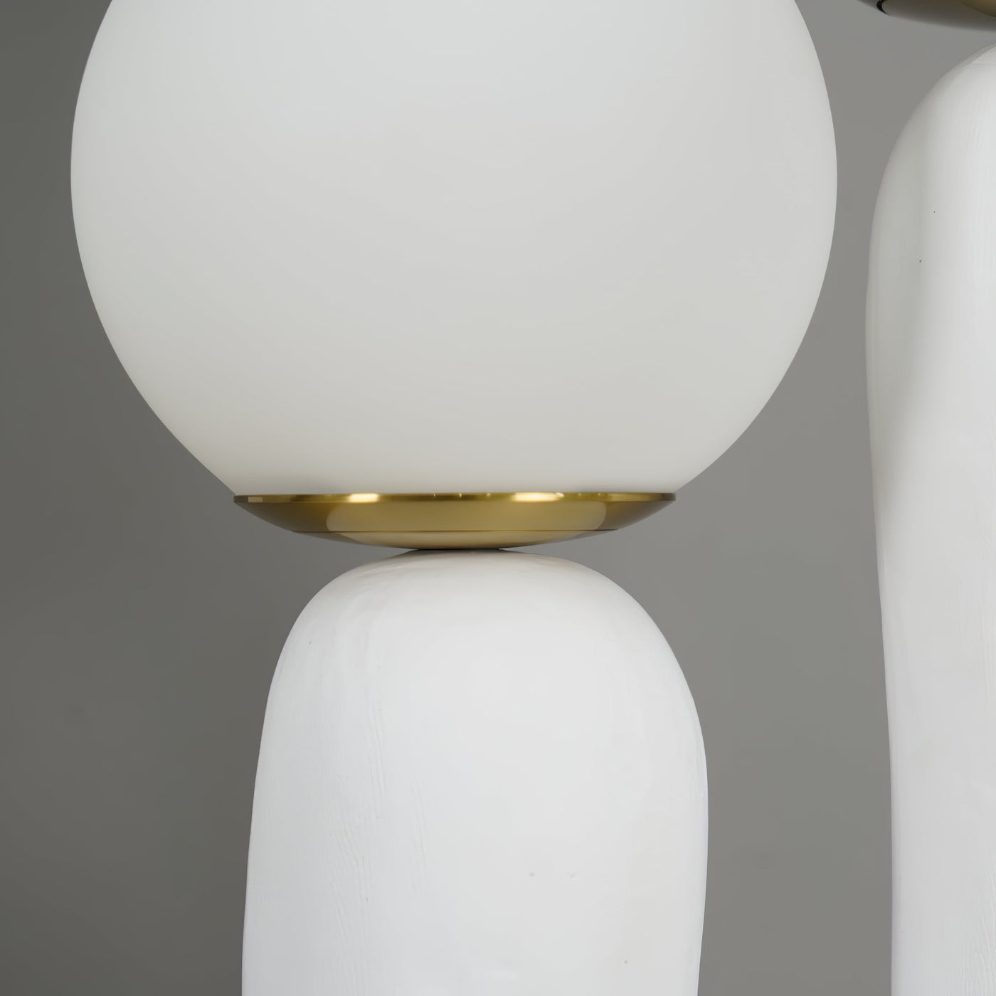 Modern Glass and Resin Table Lamp