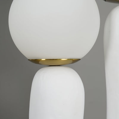 Modern Glass and Resin Table Lamp