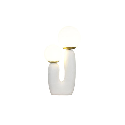 Modern Glass and Resin Table Lamp
