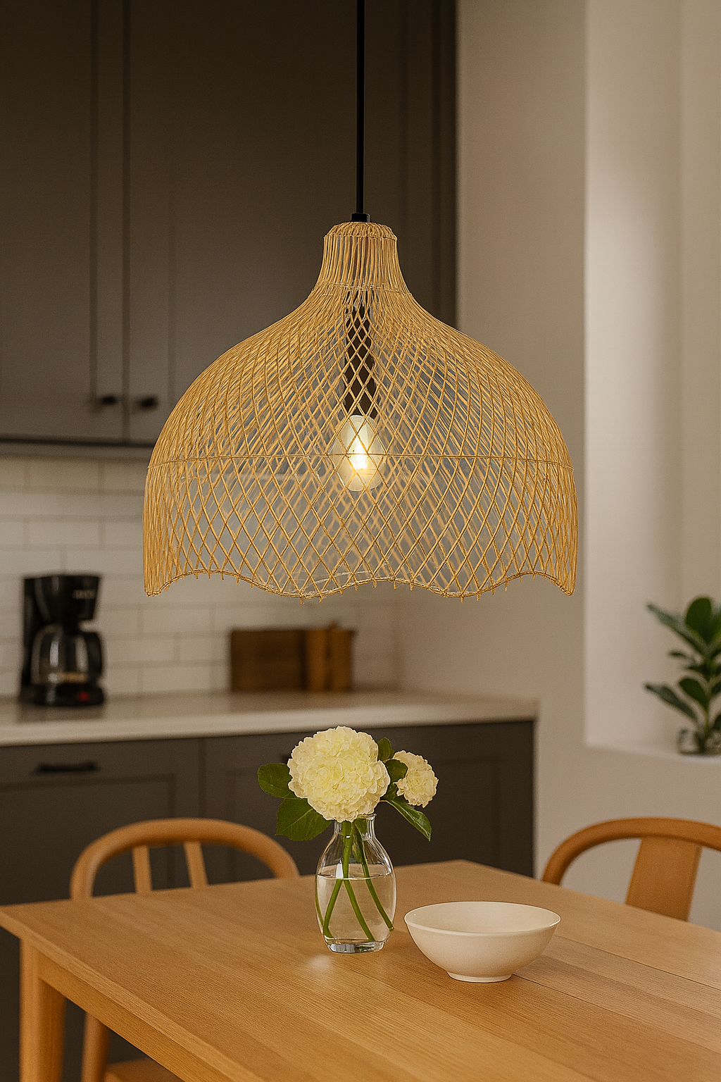 Ceiling Lamp - Modern Rotary Pendant - Nature Style