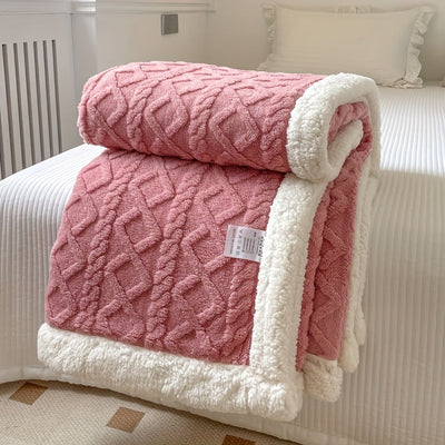 Soft Comfort Blanket for Bed, Sofa, and Travel