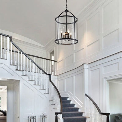 Glass Cylinder Pendant Light for Dining Room