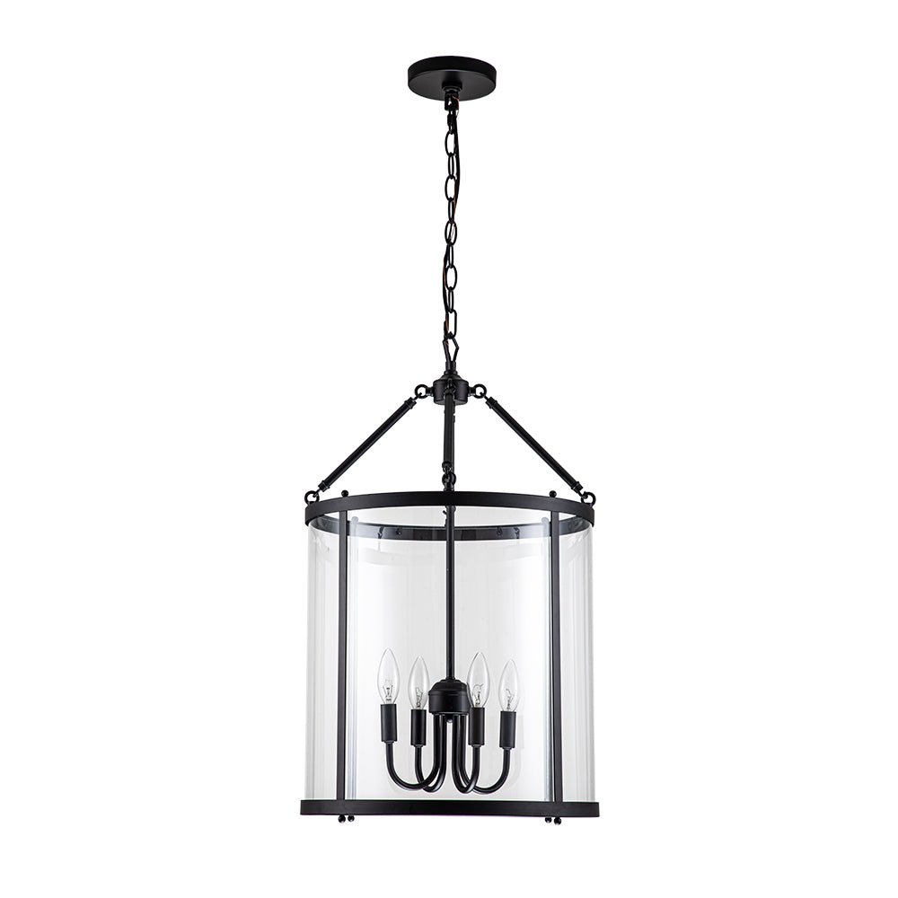 Glass Cylinder Pendant Light for Dining Room