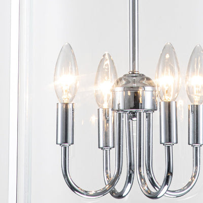 Glass Cylinder Pendant Light for Dining Room