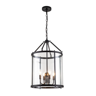 Glass Cylinder Pendant Light for Dining Room