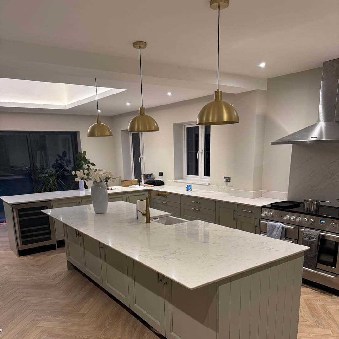 Brass Dome Pendant Light for Kitchen Island