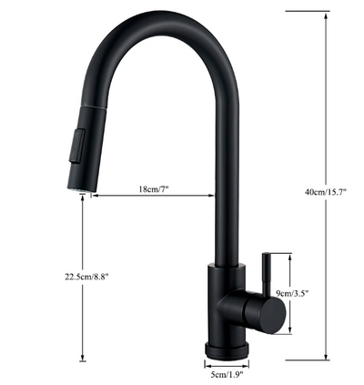 Touch Sensor Kitchen Faucet with Pull-Out Spray